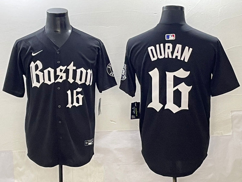 Men's Boston Red Sox Jarren Duran #16 Black Jersey